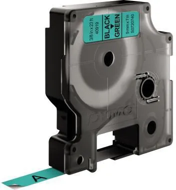 DYMO Schriftbandkassette D1 S0720740 9mmx7m schwarz auf grün