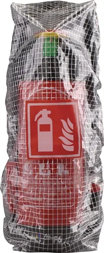 Gitternetzfolie f.6kg Feuerlöscher ca.H 620xB 210xT 240mm GLORIA
