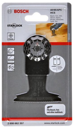 Bosch Tauchsägeblatt HCS AII 65 APC Wood B.65mm Eintauch-T.40mm 1er Pack 