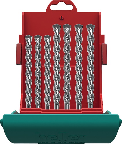 Hammerbohrersatz MAXXBOX Bionic Pro SDS-plus 7-tlg.SDS-plus Ku.-Box HELLER