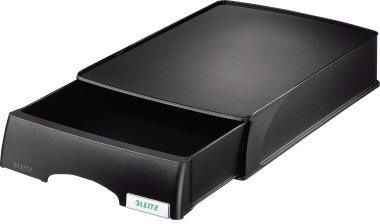 Leitz Briefablage Plus 52100095 DIN A4 stapelbar PS schwarz