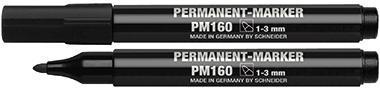 Schneider Permanentmarker Maxx 160 116001 Rundspitze 1-3mm schwarz
