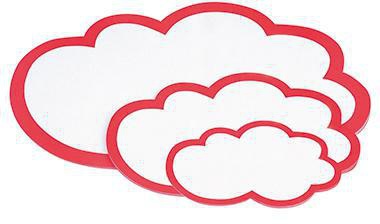 magnetoplan Moderationskarte 111152003 Wolke 420x250mm 20St.
