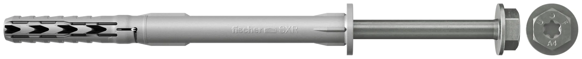 fischer Langschaftdübel SXR 10 X 200 FUS Sechskantschraube mit U-Scheibe nicht rostender Stahl R