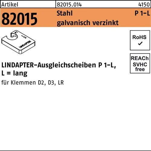 Ausgleichscheibe R 82015 GTW 40 P1 M12/6,0 Stahl galv.verz. 1St. LINDAPTER