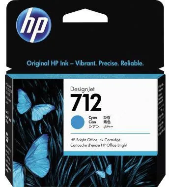 HP Tintenpatrone 3ED67A 712 29ml cyan