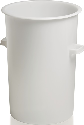 Kunststoffbehälter rd.110l HD-PE weiß D515xH733mm m.Außengriff CRAEMER