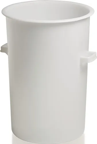 Kunststoffbehälter rd.110l HD-PE weiß D515xH733mm m.Außengriff CRAEMER