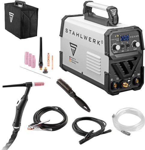 Inverterschweißgerät DC WIG 200 ST IGBT luftg.3m Einzelgerät m.Zub.STAHLWERK