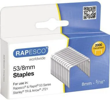 RAPESCO Heftklammern 0752 53/8mm verzinkt