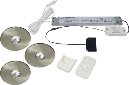 Einbauleuchtenset Superlight emotion Emotion 12 V 2,9 W Rahmenfarbe VA L&S