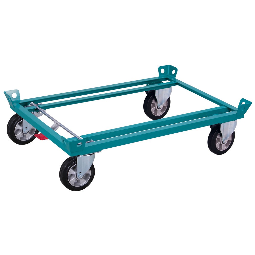 Fahrgestell Ameise®, mit Fangecken, Ladehöhe 280 mm, Elastik-Vollgummi-Bereifung