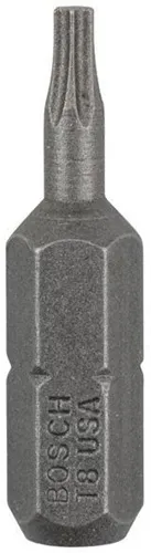 Bosch Schrauberbit Extra-Hart ISO1173 C6.3 T8 L.25mm 1/4Zoll-Außen-6kt 25er Pack