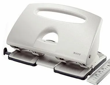 Leitz Doppellocher 51320085 max. 40Bl. Metall grau