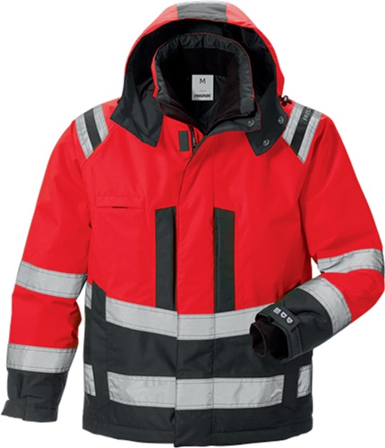 FRISTADS Warnschutz-Winterjacke High Vis Airtech® 4035 GTT Gr.S rot/schwarz