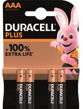 DURACELL Batterie Plus Micro AAA LR03 141117 4 St./Pack.