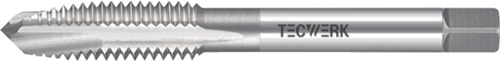TECWERK Einschnittgewindebohrer DIN 352 Form B M6x1mm HSS-Co ISO2 (6H)