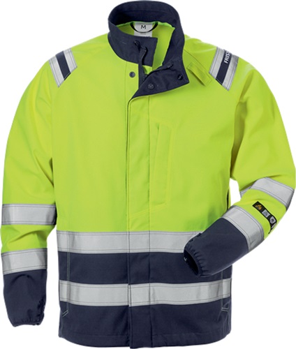 FRISTADS Softshelljacke Flamestat 4016 FSS Gr.S Warnschutz-Gelb/Marine