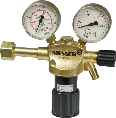 Flaschendruckminderer CONSTANT 2000 Argon/CO₂ 200bar 1-stufig 32l/min