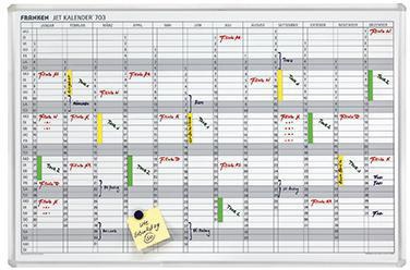 Franken Jahresplaner JetKalender JK703 90x60cm 12Monate weiß