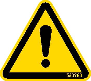 Krause Warnschild "Gefahrenstelle" (5 Stück)
