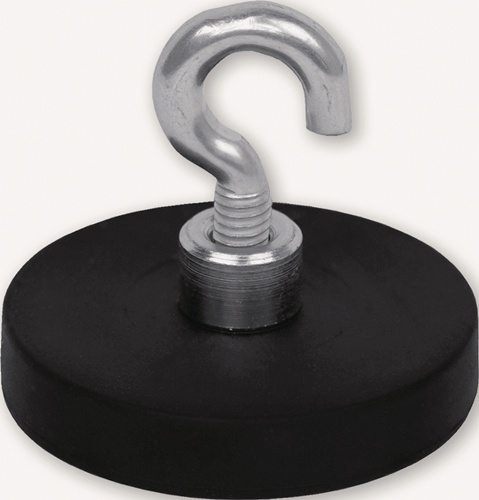 Neodymmagnet gummierter Magnet, mit Haken Ø 6,4 mm 5St./Karton EICHNER