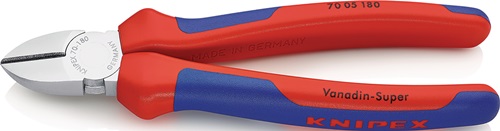 Seitenschneider L.180mm Kopf verchr.Comfort-Griff KNIPEX