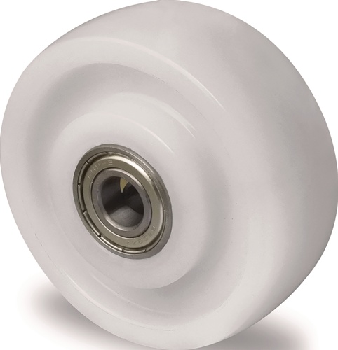 TECWERK Ersatzrad D.75mm Trgf.300kg PA weiß Achs-D.10mm Nabenl.35/47mm 