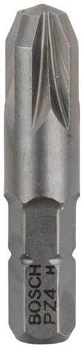 Bosch Schrauberbit Extra-Hart ISO1173 C6.3 PZ 4 L.32mm 1/4Zoll-Außen-6kt 3er