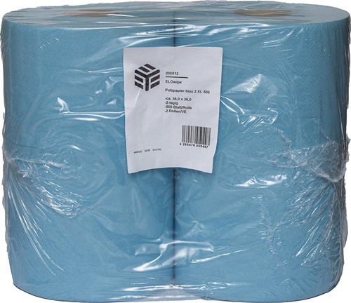 Putztuch ELOwipe XL L.ca.180 mxB.ca.360mm blau 2-lag.2 Rl./VE ELOS