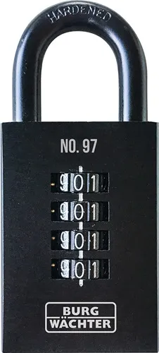 Zahlenvorhangschloss Numero 97 Schlosskörper-B.50mm Guss Zahlenroll.4