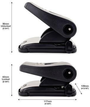 Rapesco Locher 827-P PF827PB2 2fach 30Blatt schwarz