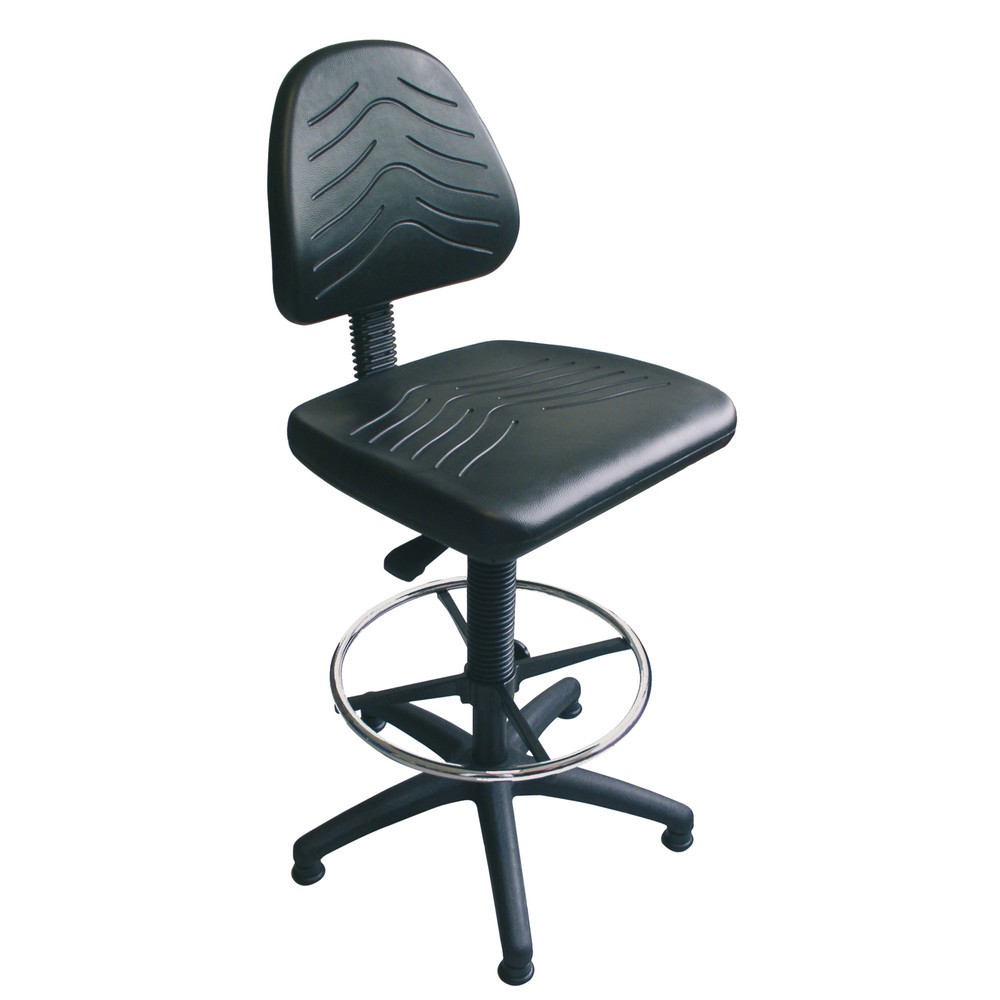 HEMMDAL Arbeitsdrehstuhl Komfort, PU-Sitz, Sitzhöhe 510-700 mm, Kunststoffbasis