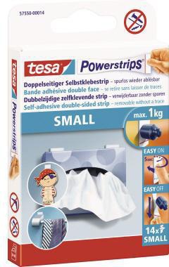 tesa Klebestücke Powerstrips small 57550-00014 14,5x33mm 14 St./Pack