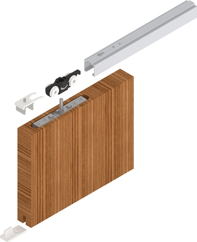 Schiebetürsystem 73 ME-V Holztüren ab 30 mm Komplettset HELM