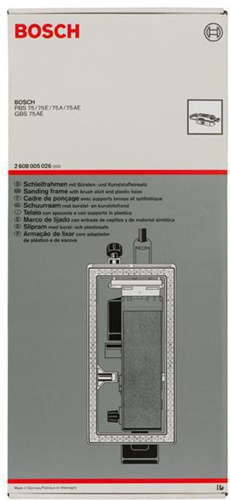 Bosch Schleifrahmen m.Bürsten- u.Ku.-Einsatz f.GBS 75 A/AE/AE Set Prof./PBS 75 A/AE