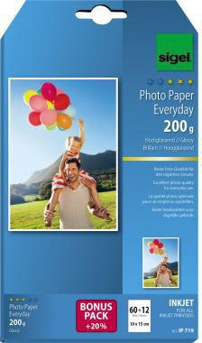 SIGEL Fotopapier Everyday-plus IP719 DIN A6 200g weiß 72 Bl./Pack.
