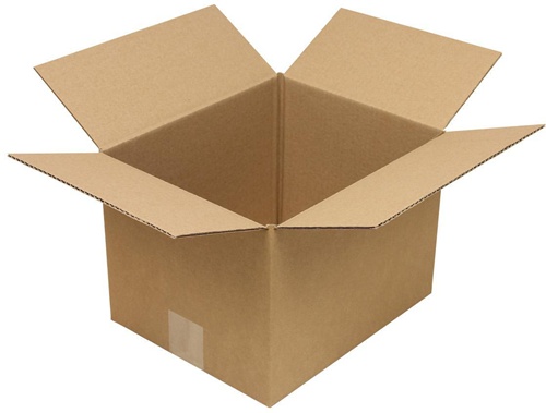 Faltkarton 1-wellig Höhenrillung Maße280x230x200mm Qualität1.20 B braun TRANSPAK