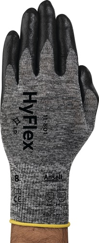 Handschuhe HyFlex 11-801 Gr.9 grau/schwarz EN 388 PSA II