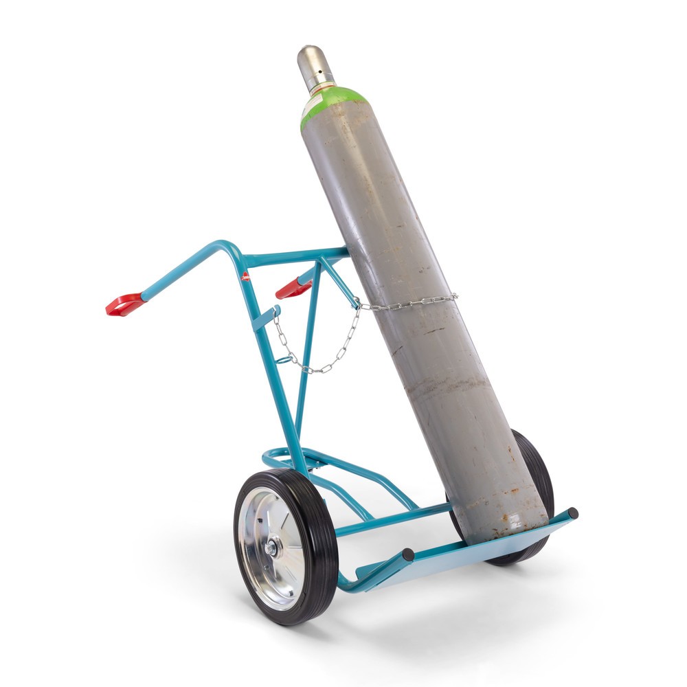 Ameise® Stahlflaschenkarre, für 2 Flaschen à 40-50 Liter, Stützrad