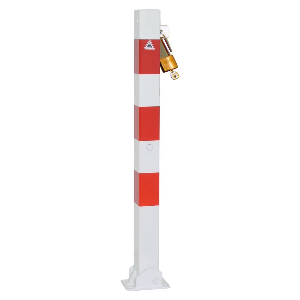 Absperrpfosten 70 x 70 mm umlegbar für Vorhangschloss