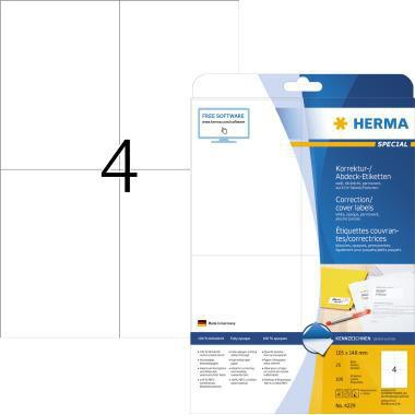 HERMA Etikett 4229 105x148mm A4 weiß 100 St./Pack.
