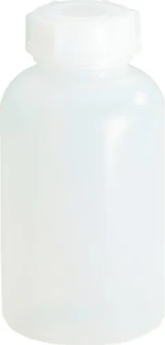 Weithalsflasche Gesamt-H.120mm Gesamt-D.64mm PE (LDPE) naturfarben Inh.250ml