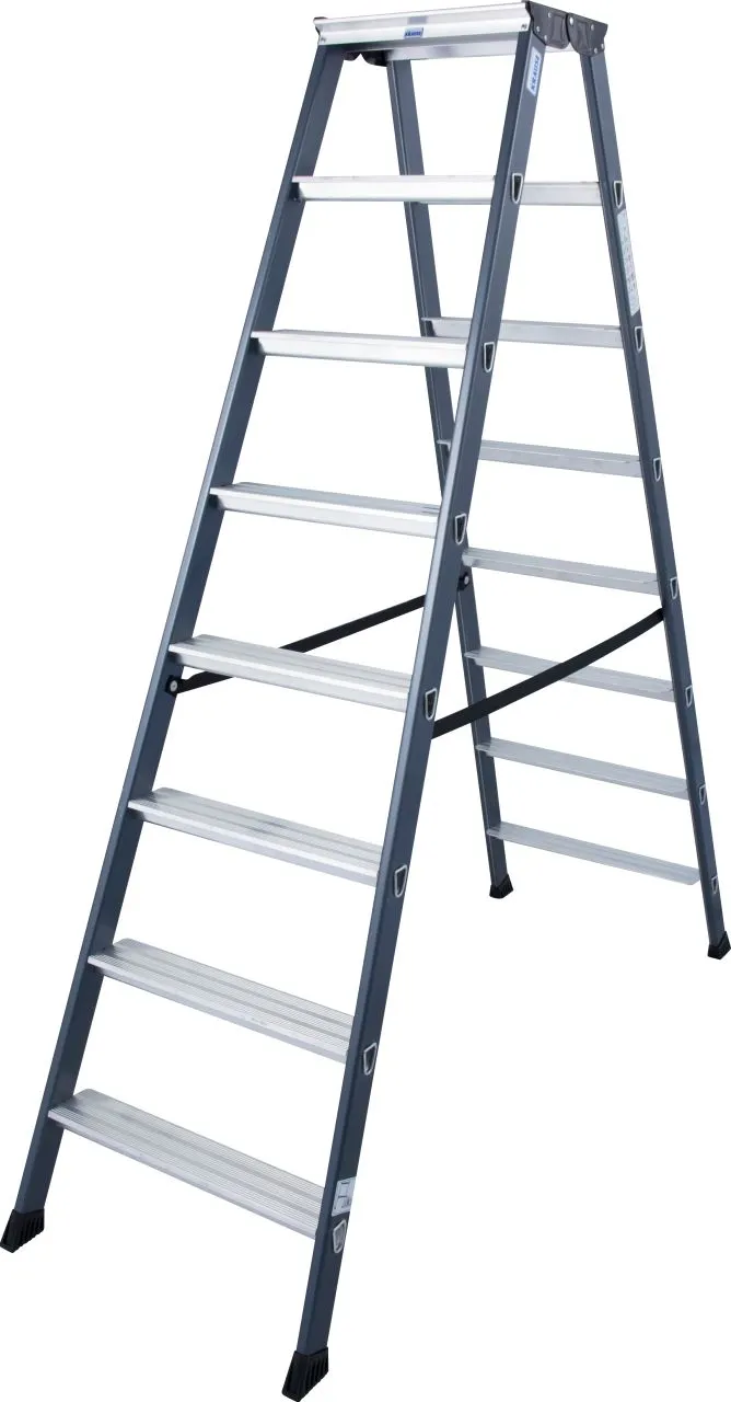 Krause MONTO SePro D Stufen-DoppelLeiter eloxiert 2x8 Stufen