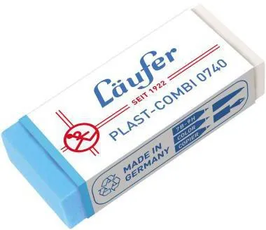Läufer Radierer Plast-Combi 07400 46x20x9mm