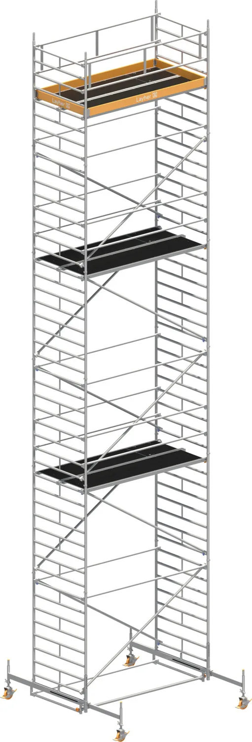 Layher Fahrgerüst Uni Breit Typ: 2111 | SH: 11,38 m / AH: 13,38 m