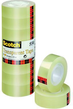 Scotch Klebefilm 550 5501933 19mmx33m transparent 8 St./Pack.