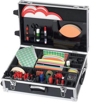 Franken Moderationskoffer Trainer UMKR gefüllt schwarz/silber