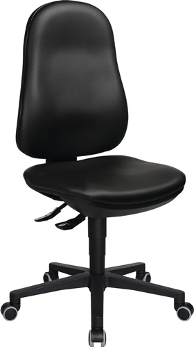 Arbeitsdrehstuhl Kunstlederpolster schwarz TOPSTAR