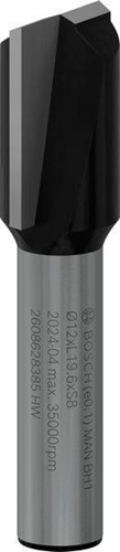 Bosch Nutfräser Standard for Wood Arbeits-L.20mm D.12mm L.51mm Schaft 8mm